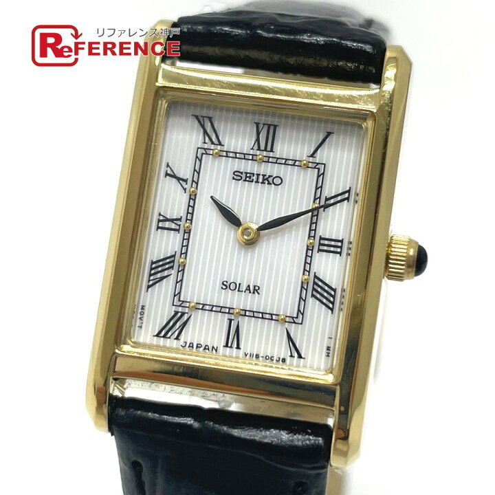 楽天市場】SEIKO セイコー V115-0BD0 SUP250 スクエア ソーラー 