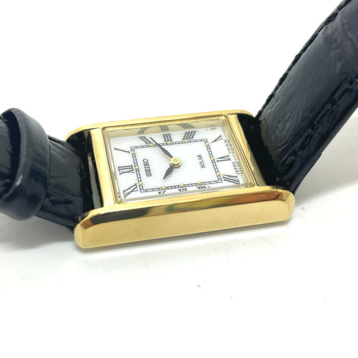 楽天市場】SEIKO セイコー V115-0BD0 SUP250 スクエア ソーラー 