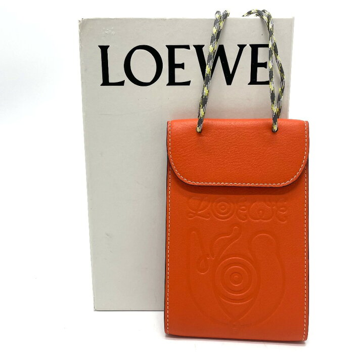 楽天市場】LOEWE ロエベ 101.30AB66 ロゴ ネック ポケット ポシェット 