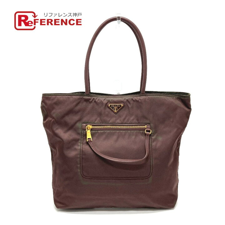 PRADA プラダ BR4354 ロゴプレート TESSUTO トートバッグ ナイロン素材 