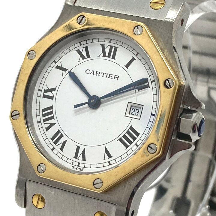 楽天市場】CARTIER カルティエ サントスオクタゴンLM 自動巻き デイト 