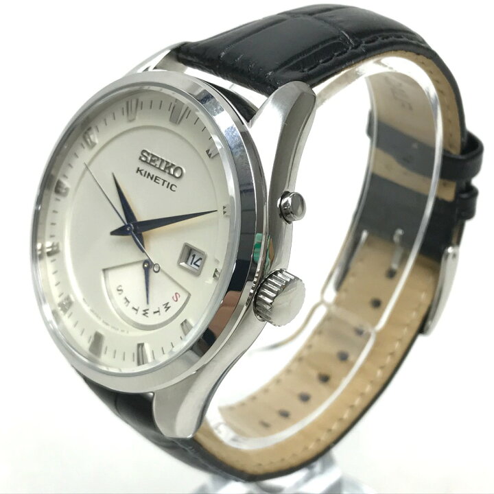 楽天市場】SEIKO セイコー 5M84-0AB0 キネティック デイデイト 腕時計 SS /レザーベルト メンズ シルバー シルバー 【中古】 :  ブランドショップ リファレンス