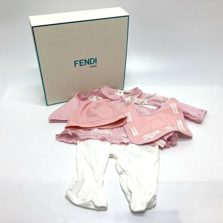 FENDI KIDS ギフトセット ロンパース スタイ 帽子（FENDI 〈フェンディ 