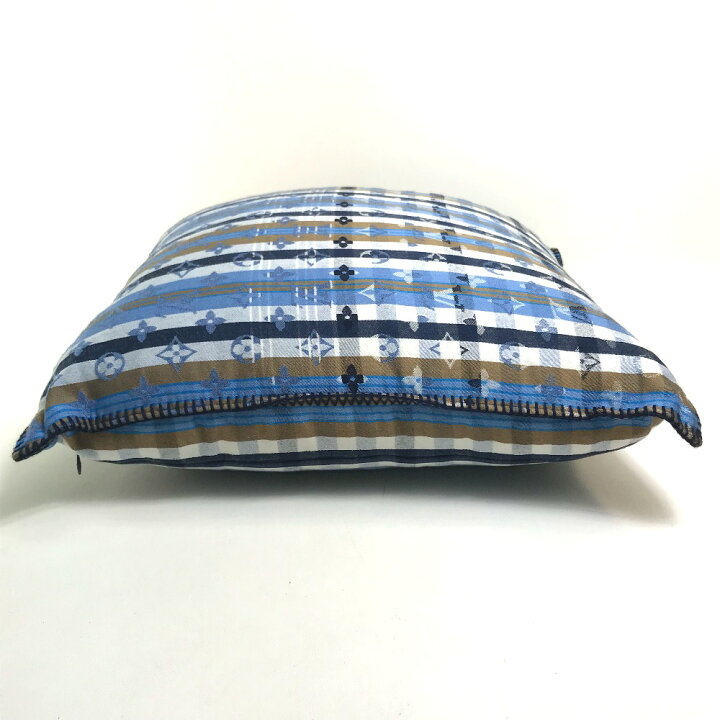 LOUIS VUITTON クッション クーサン・モノグラム マドラス ブルー