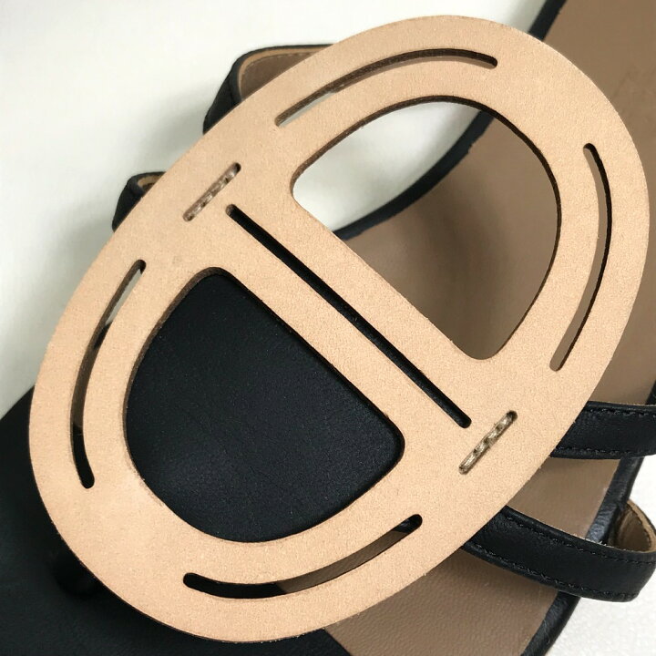 楽天市場】HERMES エルメス シェーヌダンクル フラット サンダル  
