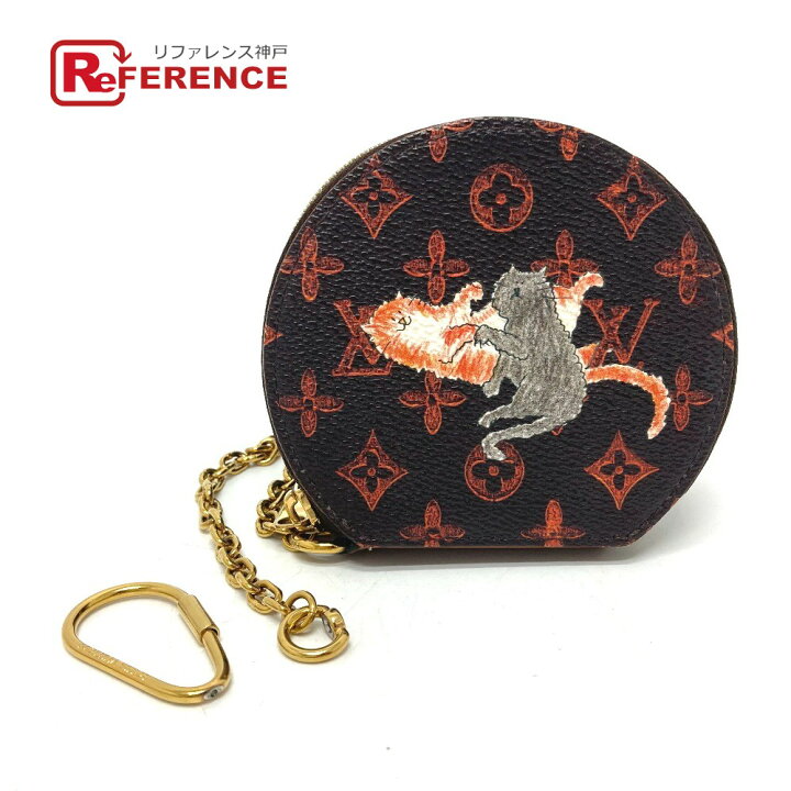 LOUISVUITTON 限定品キャットグラムモノグラム丸型コインケース