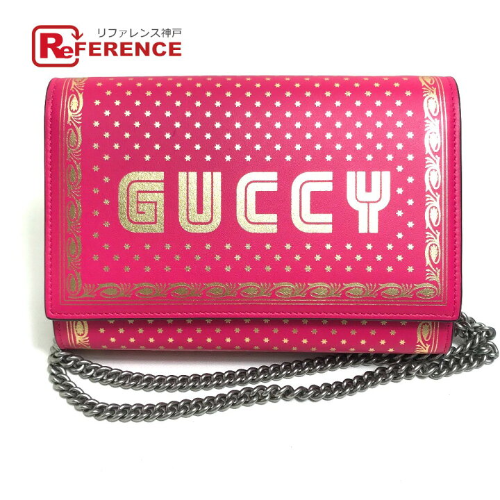 楽天市場】GUCCI グッチ 524967 GUCCY ロゴ カバン チェーンウォレット 