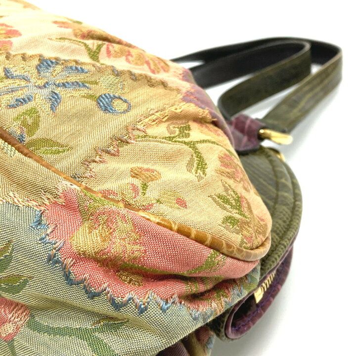 楽天市場】ETRO エトロ 花柄 刺繍 ショルダーバッグ カバン 手提げ 