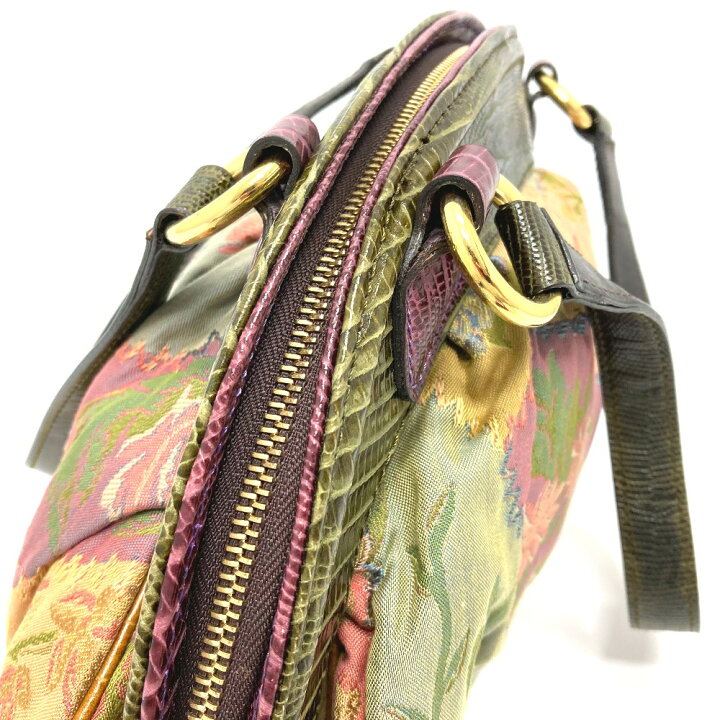 楽天市場】ETRO エトロ 花柄 刺繍 ショルダーバッグ カバン 手提げ  