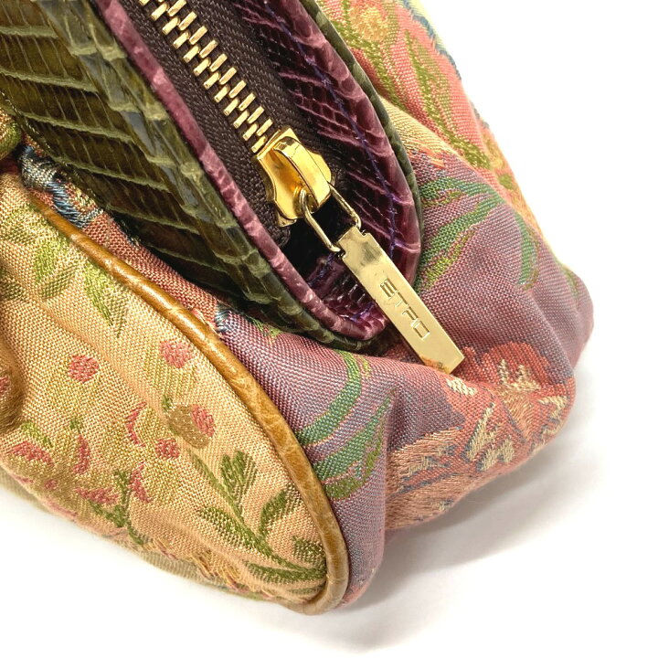 楽天市場】ETRO エトロ 花柄 刺繍 ショルダーバッグ カバン 手提げ  