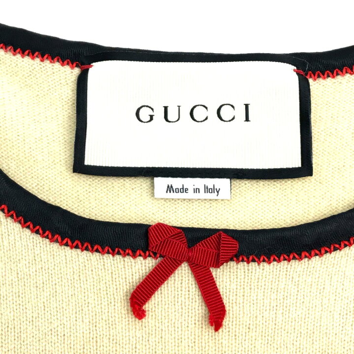 楽天市場】GUCCI グッチ 501400 リボン カットソー 半袖Tシャツ 