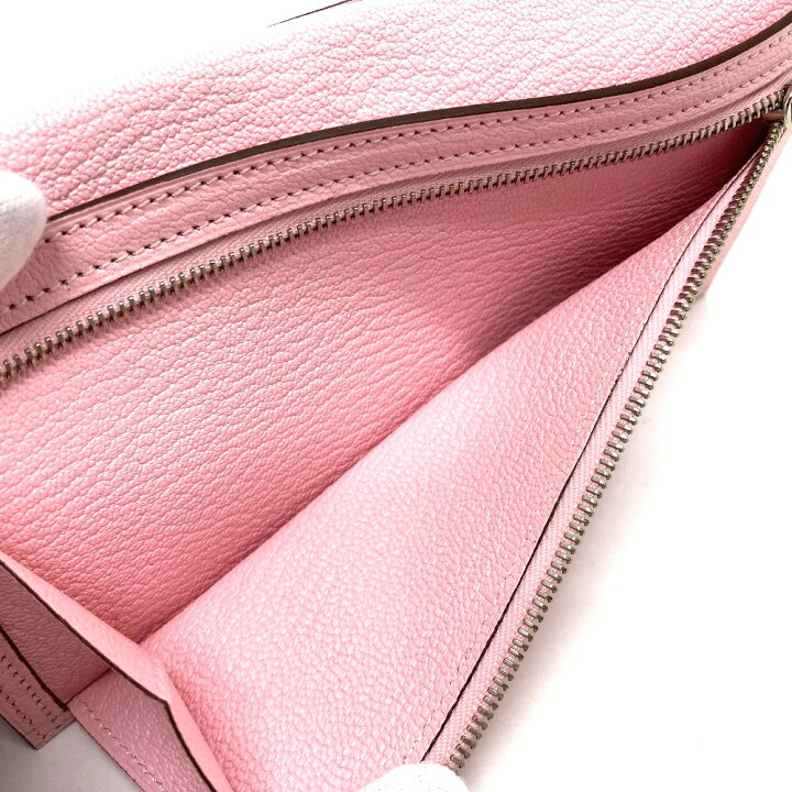 楽天市場】HERMES エルメス H金具 ベアンスフレ マチ有 2つ折り長財布 