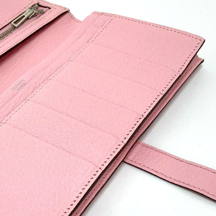 楽天市場】HERMES エルメス H金具 ベアンスフレ マチ有 2つ折り長財布 