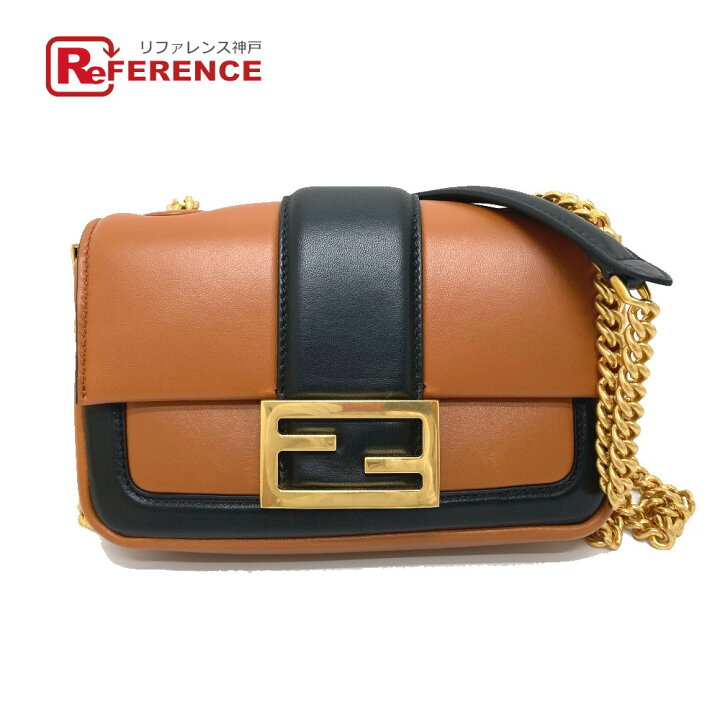 楽天市場】FENDI フェンディ 8BS045 バイカラー ミニ バゲット 