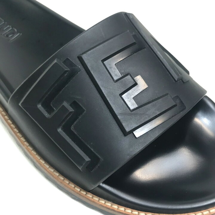 楽天市場】FENDI フェンディ 7X1148 ペタンコ ロゴ フラット サンダル 