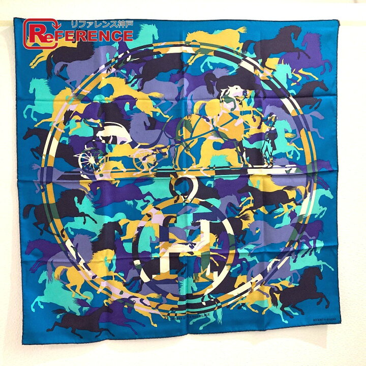 楽天市場】HERMES エルメス カレ90 EX LIBRIS EN CAMOUFLAGE エクス 