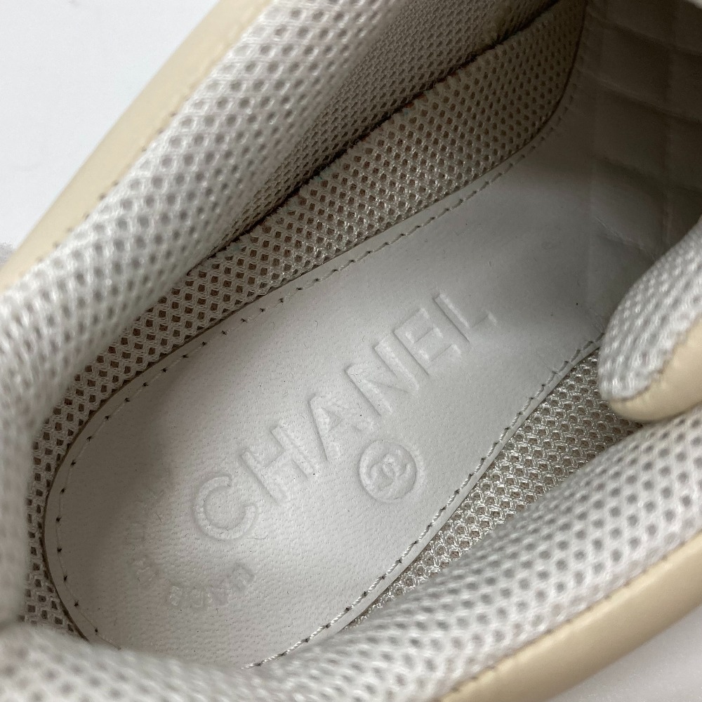 CHANEL シャネル G31711 CC ココマーク ローカット ファッション小物 スニーカー レザー レディース ベージュ 【中古】 |  ブランドショップ　リファレンス