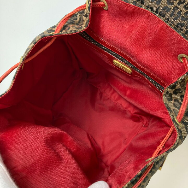 楽天市場】FENDI フェンディ レオパード柄 バックパック リュック 