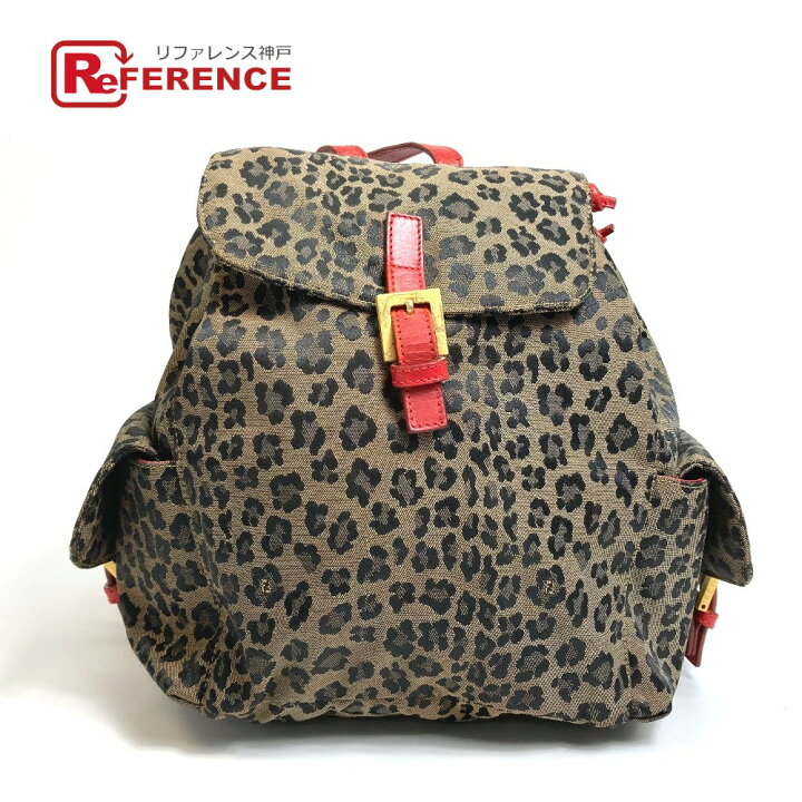 楽天市場】FENDI フェンディ レオパード柄 バックパック リュック  