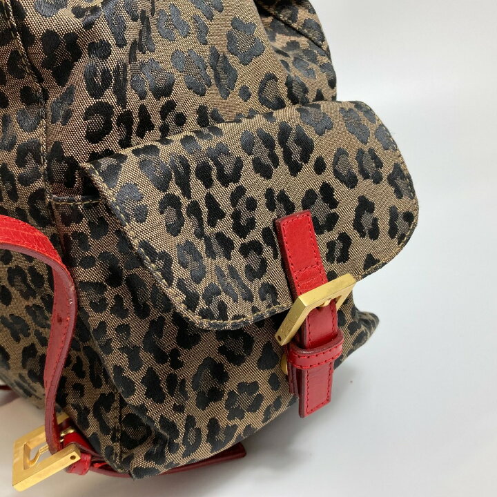 楽天市場】FENDI フェンディ レオパード柄 バックパック リュック 