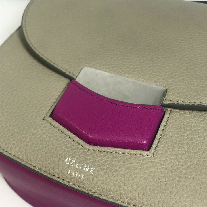 楽天市場】CELINE セリーヌ バイカラー トロッター スモール 斜め掛け 