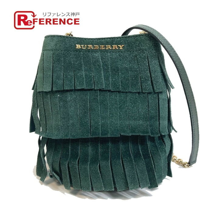 楽天市場】BURBERRY バーバリー フリンジ チェーン ショルダー 