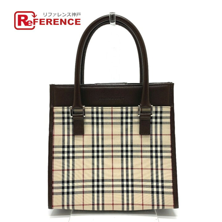 楽天市場】BURBERRY バーバリー ノバチェック スクエア型 ハンドバッグ