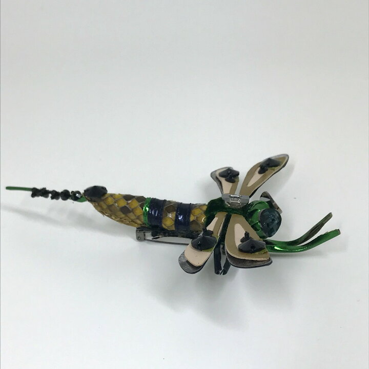 楽天市場】MIUMIU ミュウミュウ トンボ アクセサリー ブローチ レザー 