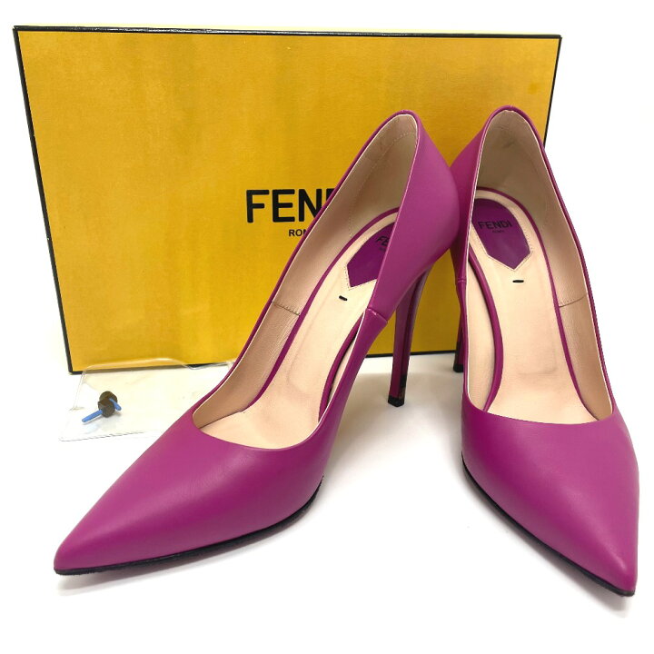 楽天市場】FENDI フェンディ ポインテッドトゥ ハイヒール パンプス 