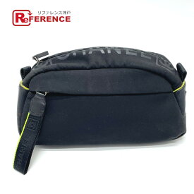 CHANEL シャネル スポーツライン ポーチ 小物 カバン セカンドバッグ ポーチ ナイロン レディース ブラック 【中古】