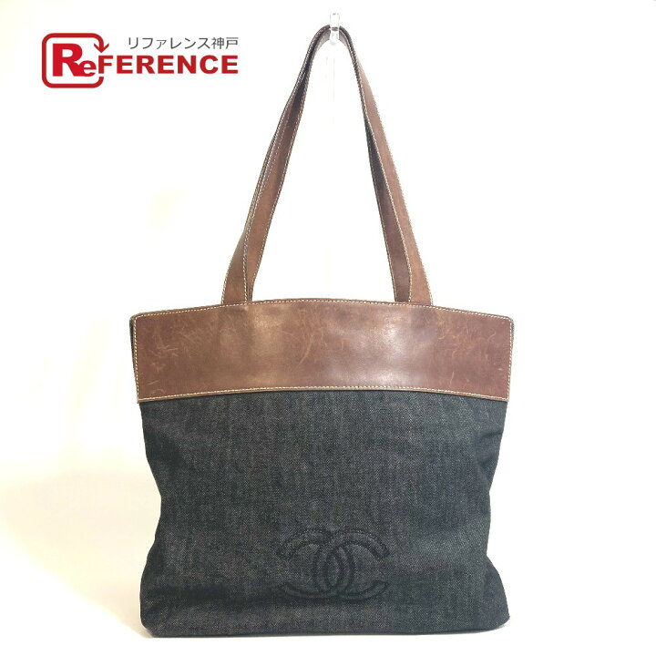 楽天市場】CHANEL シャネル CC ココマーク デニム トートバッグ  