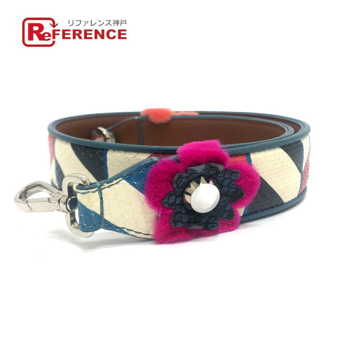 楽天市場】FENDI フェンディ 8AV077 フラワー スタッズ ストラップユー  