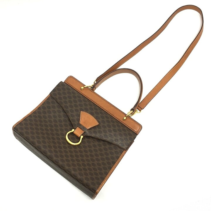 楽天市場】CELINE セリーヌ マカダム ワンハンドル カバン 2WAY  