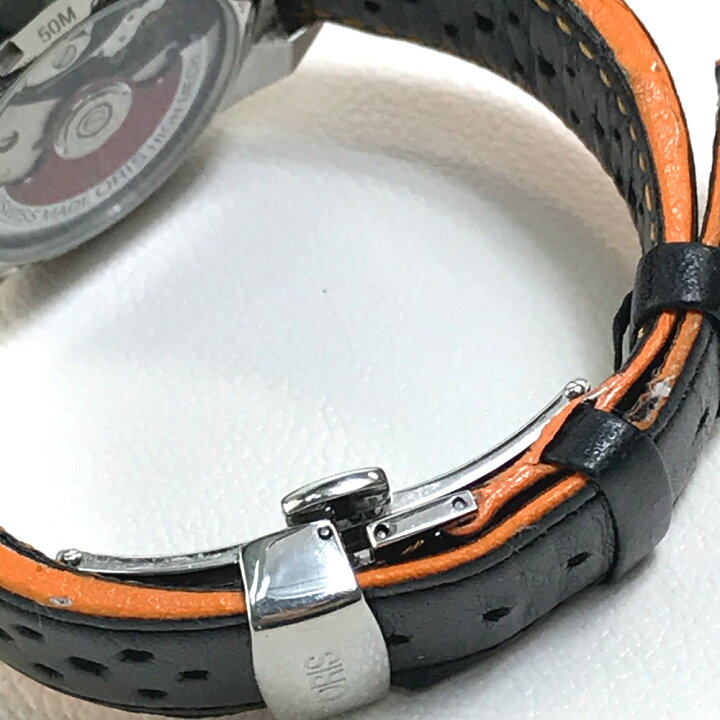楽天市場】ORIS オリス 01 672 7564 4154-Set クロノリス デイト 裏 
