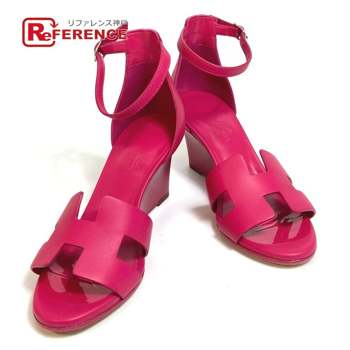 楽天市場】HERMES エルメス Hロゴ レジェンド ウェッジソール サンダル  