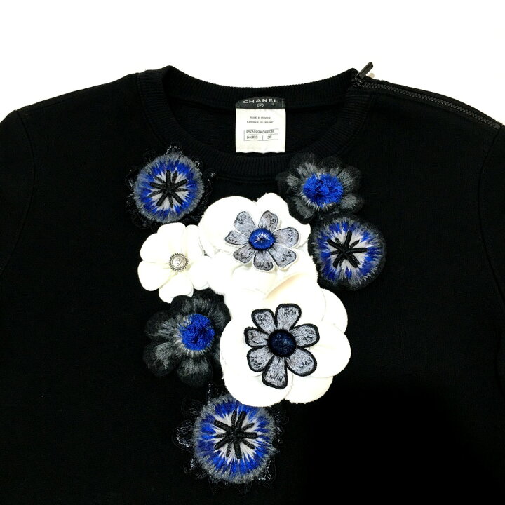 楽天市場】CHANEL シャネル P52492 15B カメリア装飾 肩ファスナー  