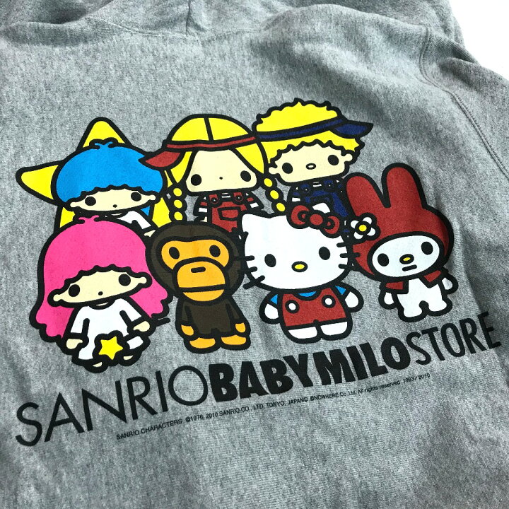 アベイシングエイプ × サンリオ キャラクタープリント ジップアップ 