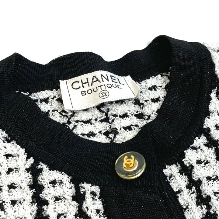 楽天市場】CHANEL シャネル バイカラー 半袖カーディガン&ベスト 