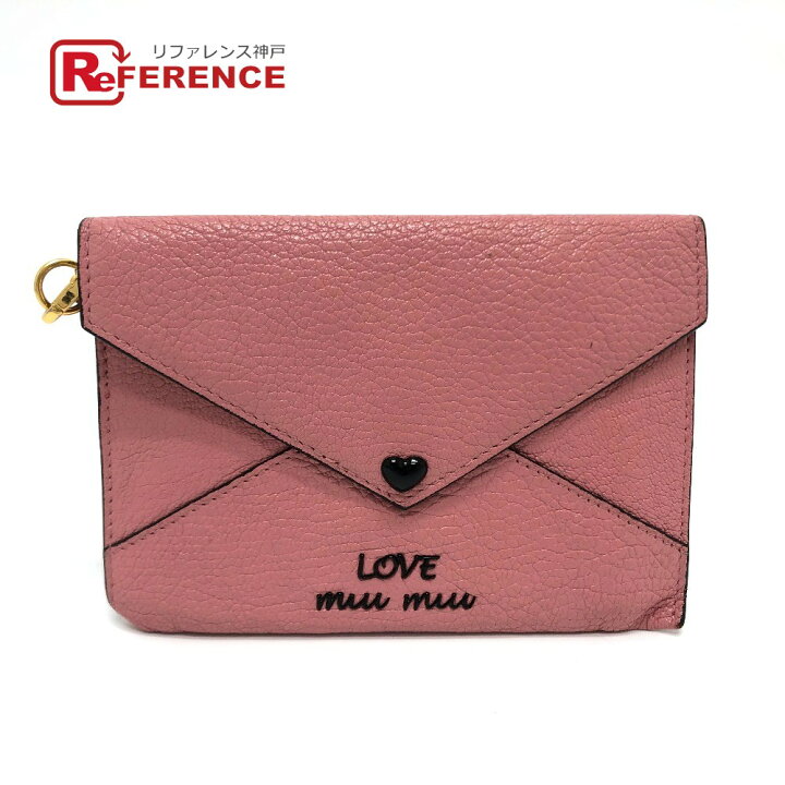 楽天市場】MIUMIU ミュウミュウ 5MF001 チェーンストラップ付 マドラス  