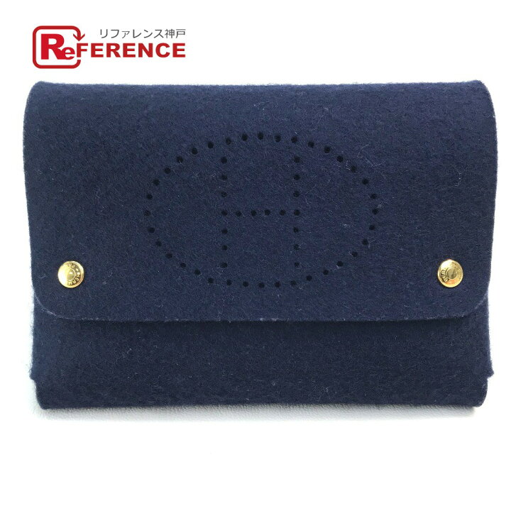 未使用品】HERMES エルメス エテュイ カルト GM Hロゴ パンチング  