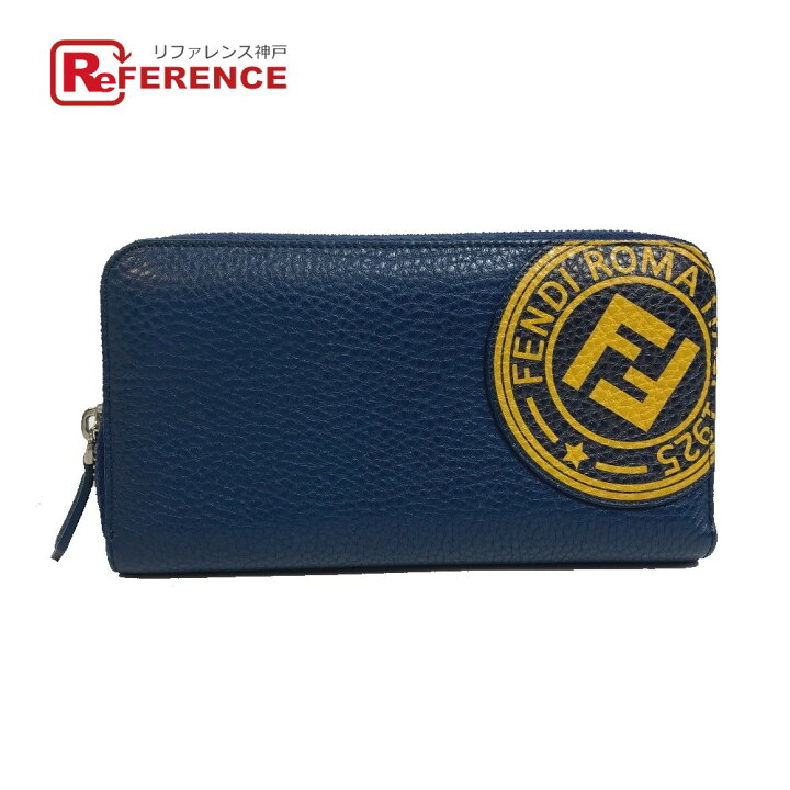 FENDI ロゴスタンプ ラウンドジップ 長財布