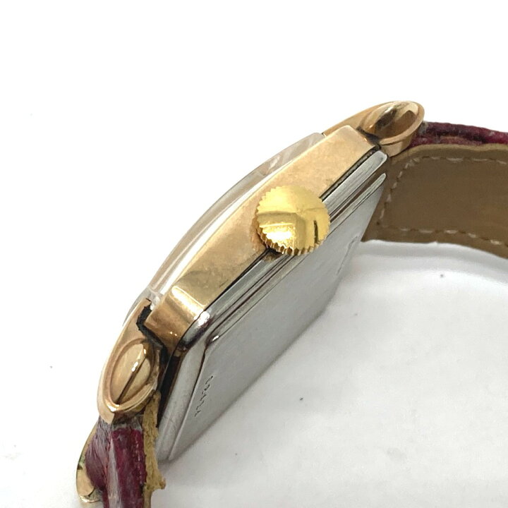 楽天市場 Tiffany Co ティファニー スクエア 8pダイヤ 3pルビー 手巻き アンティーク 腕時計 Gp メンズ ゴールド 中古 ブランドショップ リファレンス