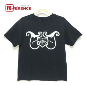 HERMES エルメス プリント マキシ Tシャツ 2021SS 半袖Tシャツ コットン レディース ブラック 【中古】