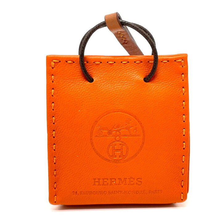 楽天市場】HERMES エルメス ショッパー チャーム サック オランジュ  