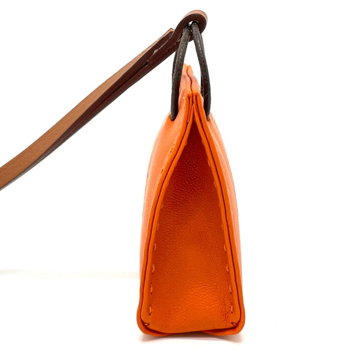 楽天市場】HERMES エルメス ショッパー チャーム サック オランジュ 