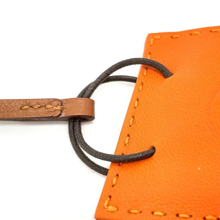 楽天市場】HERMES エルメス ショッパー チャーム サック オランジュ 