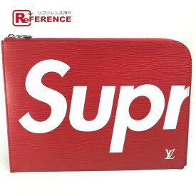 LOUIS VUITTON ルイヴィトン M67722 エピ ポシェット ジュールGM カバン ルイヴィトン×シュプリーム supreme 2017AW クラッチバッグ エピレザー ユニセックス レッド×ホワイト 【中古】