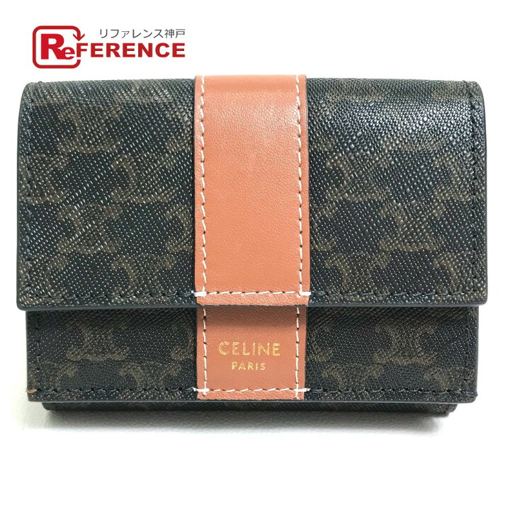楽天市場】CELINE セリーヌ トリオンフ フォールデッド コンパクト 
