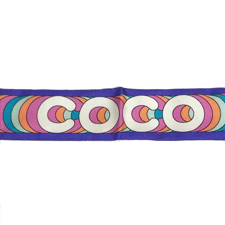 楽天市場】CHANEL シャネル ココマーク COCO バンドー スカーフ シルク 