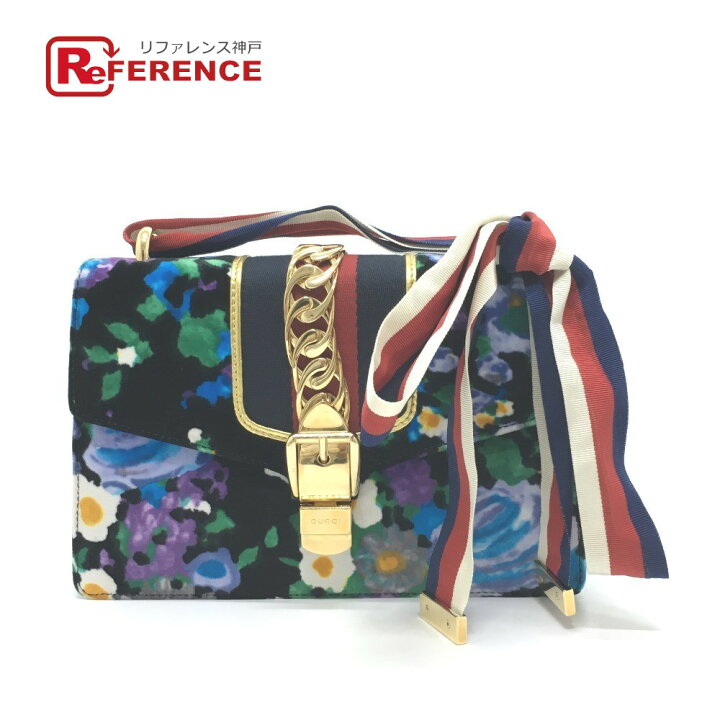 楽天市場】GUCCI グッチ 421882 花柄 シルヴィ スモール カバン リボン  